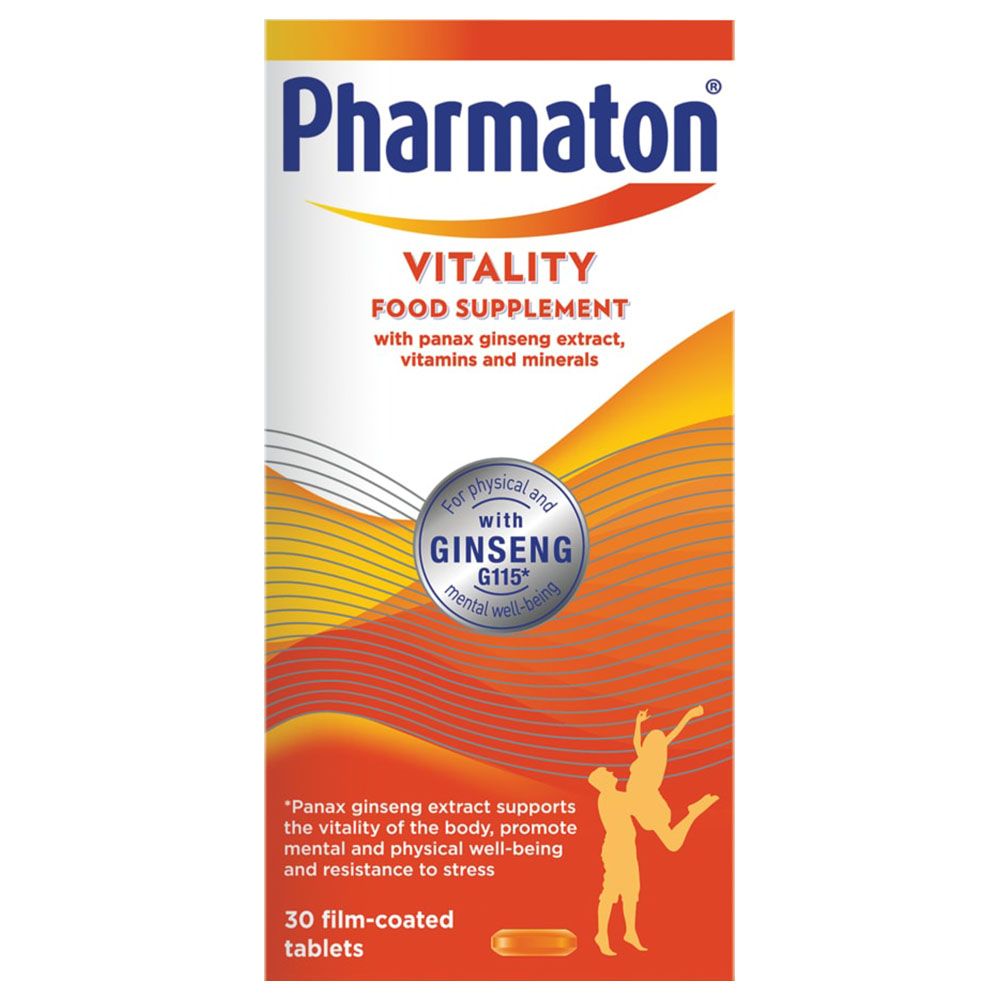 Pharmaton - Vitality Multivitamin - 30 Caplets