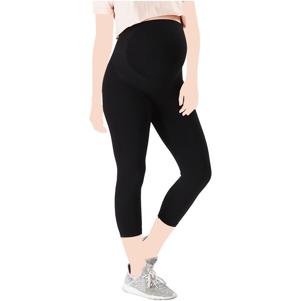 Belly Bandit Bump Support Capri Leggings Black