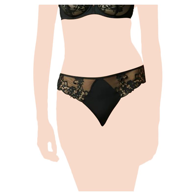 Klynn-Simone Perele - Bikini Brief - Solid Black