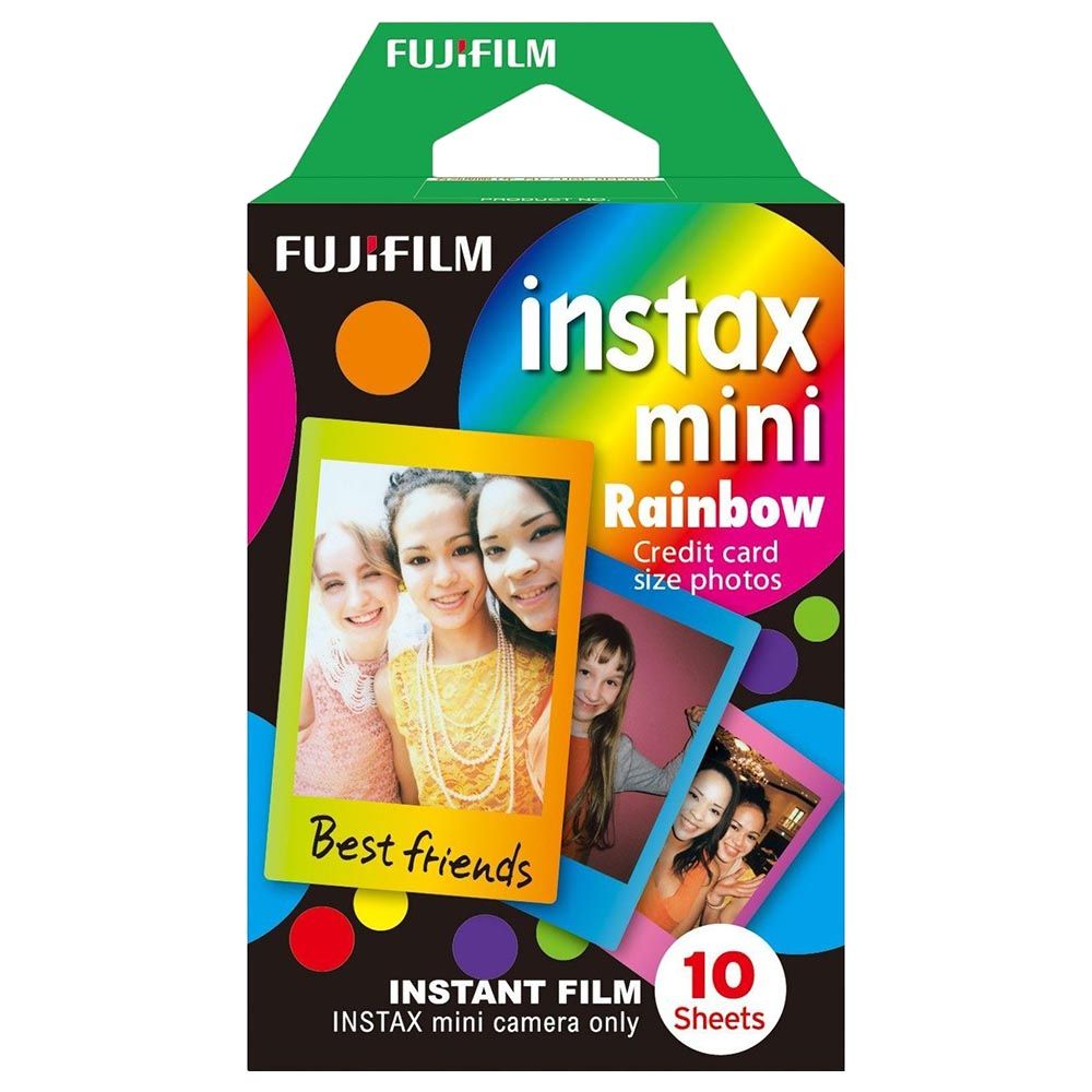 Fujifilm - Instax Mini 1 Pack Film - Rainbow