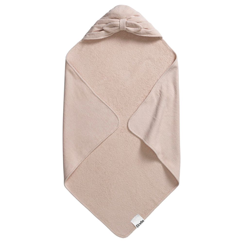 Elodie Details - Hooded Towel - Bow - Powder Pink