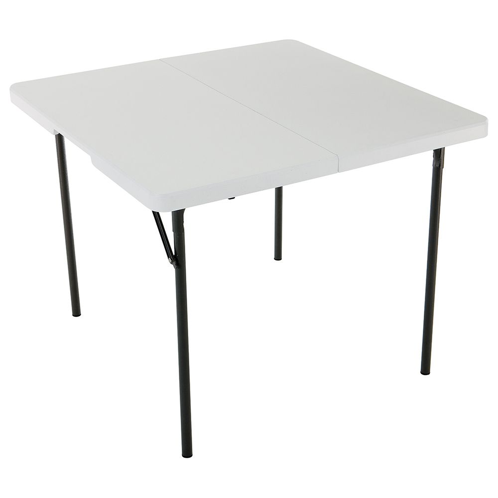 Lifetime Light Commercial Fold In Half Table 37 Inch - White