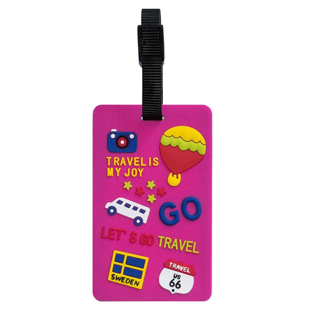 TangoTag - Luggage Tag Travel Is My Joy! - Pink