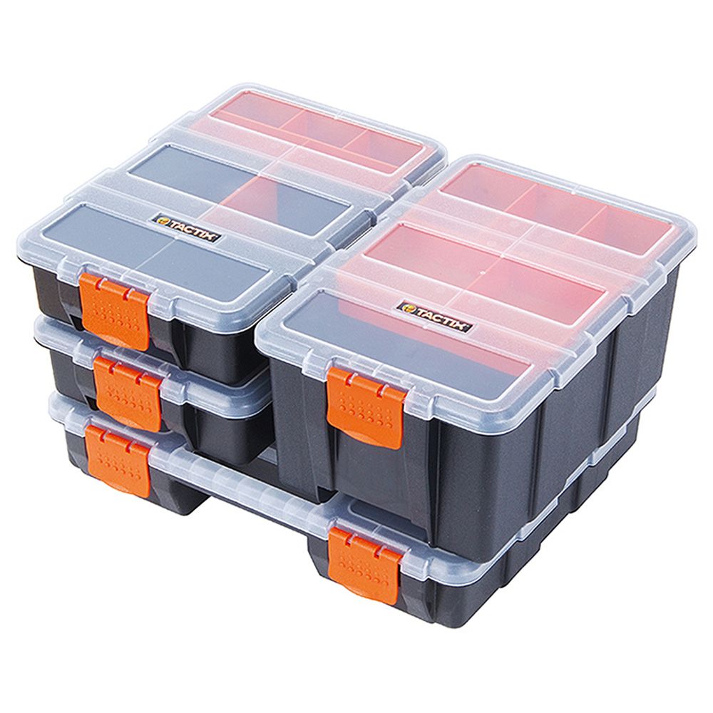 Tactix - Plastic Organizer 4-in-1