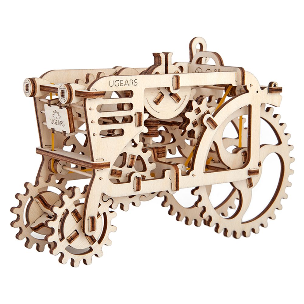 Ugears - Tractor Mechanical Model 97pcs - Brown