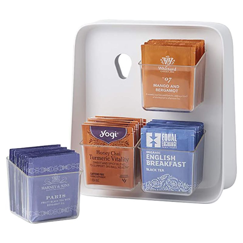 YouCopia - TeaStand Tea Bag Organizer W/ Removable Bins