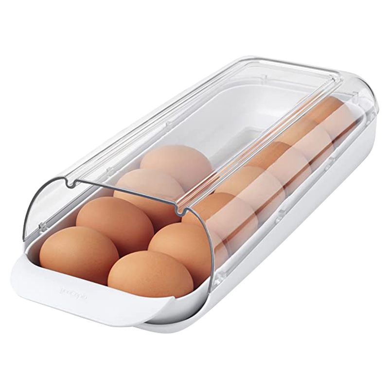 YouCopia - FridgeView Rolling Egg Holder - White