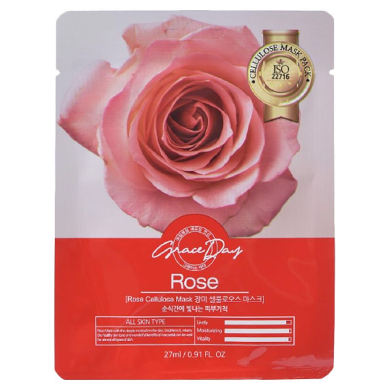 Grace Day - Traditional Oriental Mask Sheet Rose 