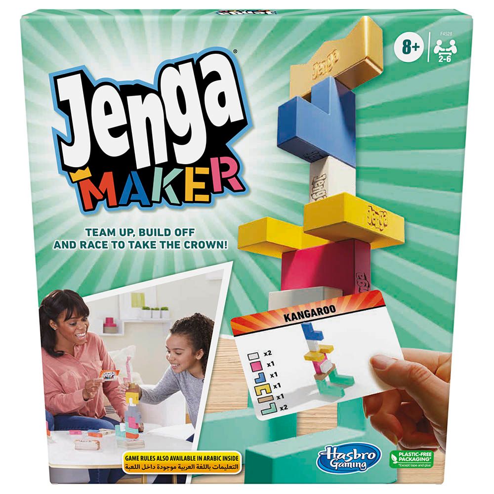 Hasbro - Jenga Maker Stacking Tower Game