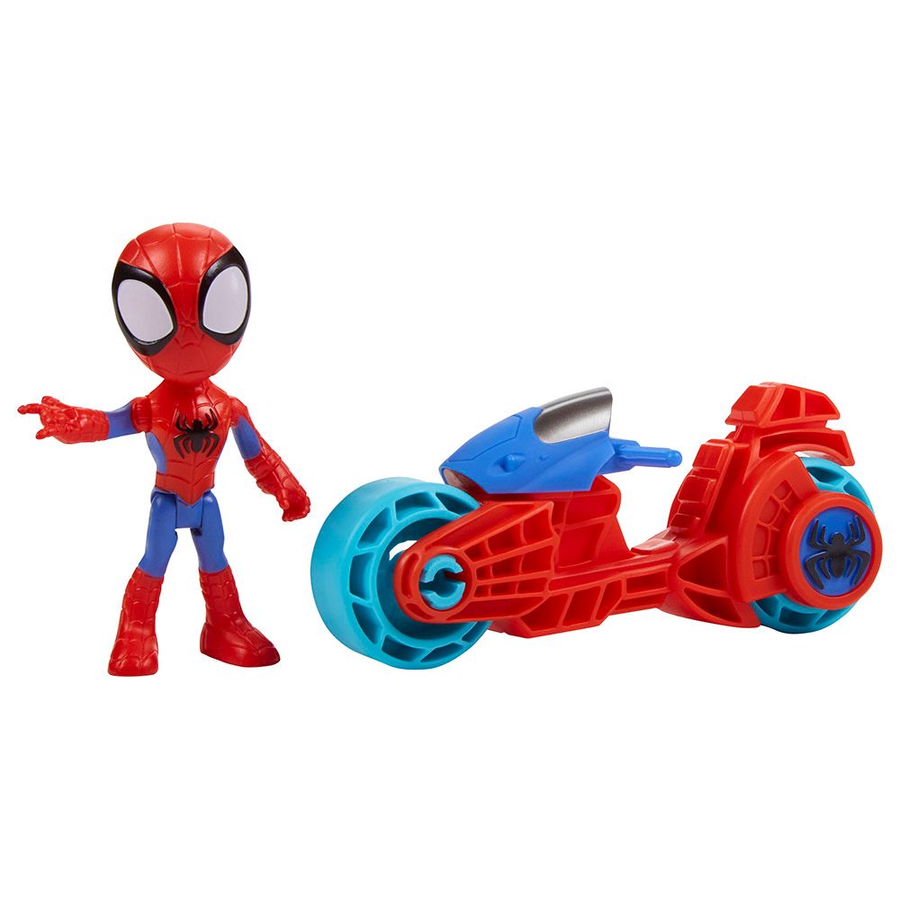 Spiderman - Spidey Action Figure w/ Toy Motorcycle