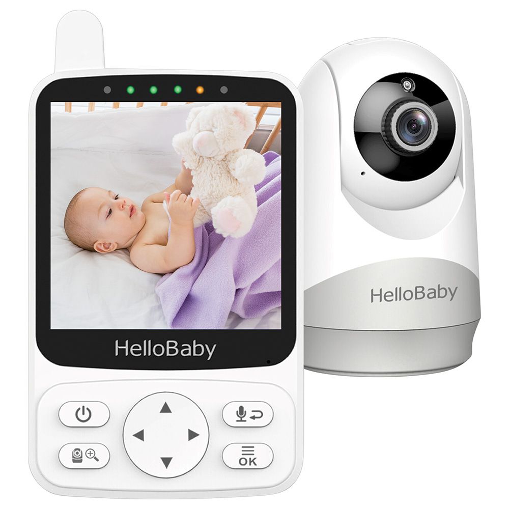 Hello Baby - 4-inch IPS Screen Video Monitor W/ 2 Way Audio