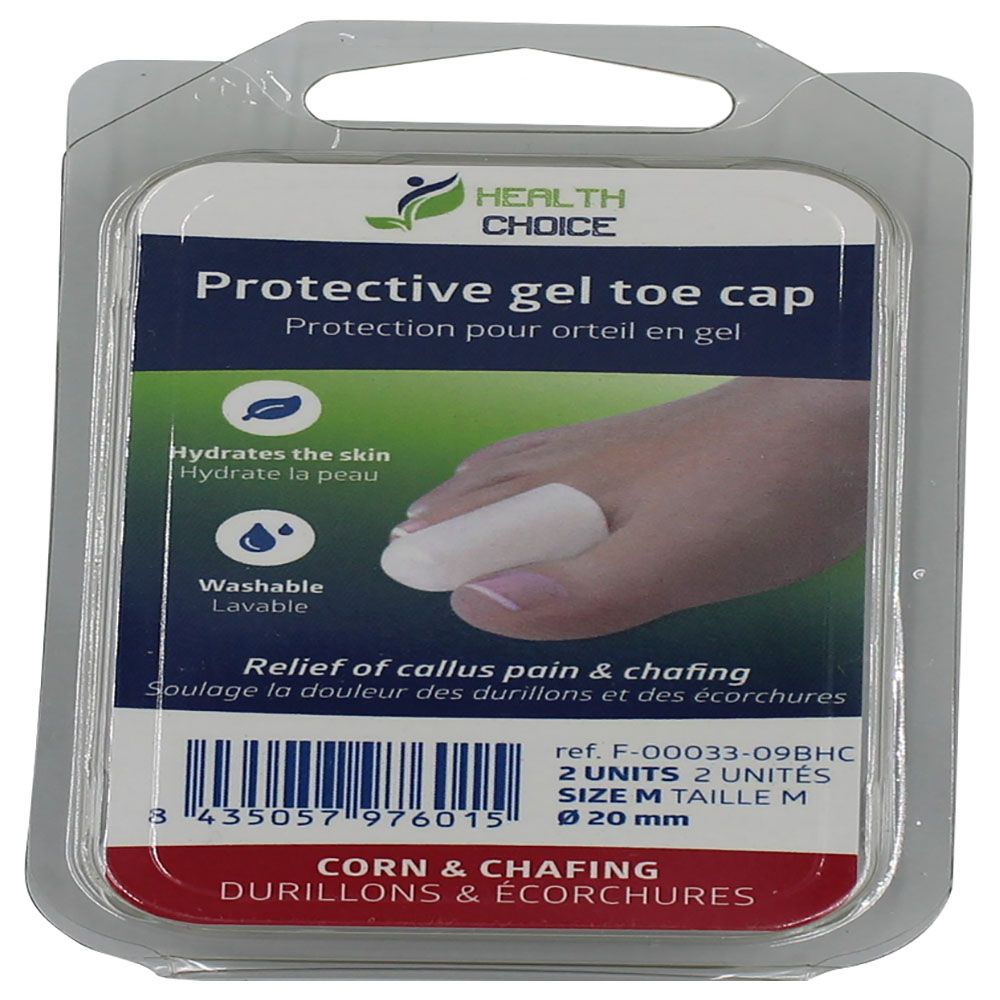 Health Choice - Gel Toe Protectors Caps - 2pcs