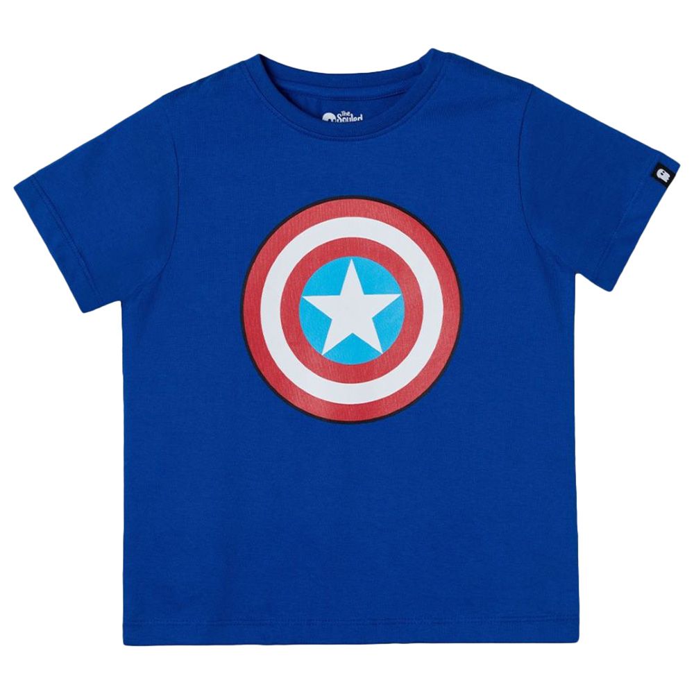 The Souled Store - Boys Captain America Shield T-Shirt - Blue