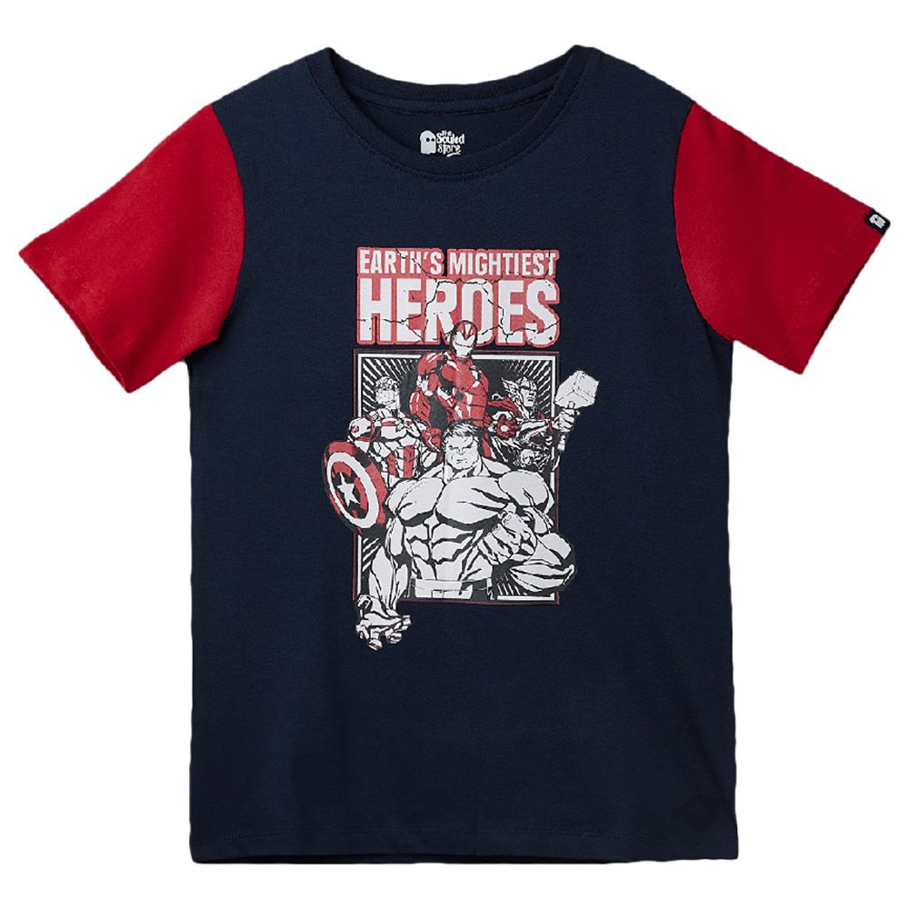 The Souled Store - Boys Avengers Heroes Graphic T-Shirt - Blue