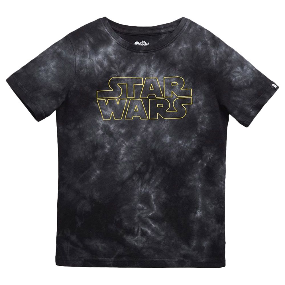 The Souled Store - Official Star Wars Tie Dye T-Shirt - Black