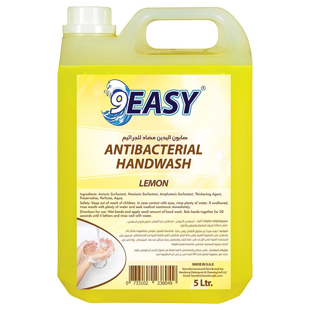 9EASY - Antibacterial Hand Wash - 5L - Lemon