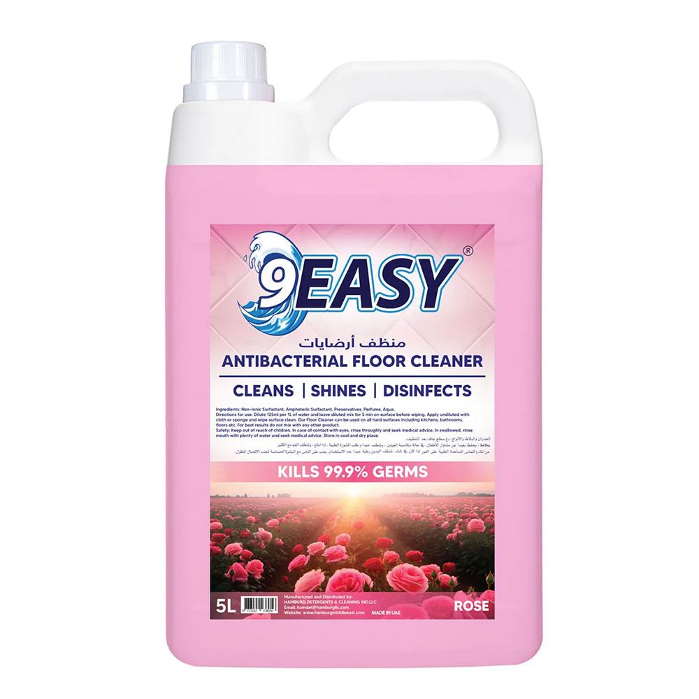 9EASY - Antibacterial Floor Cleaner - 5L - Rose