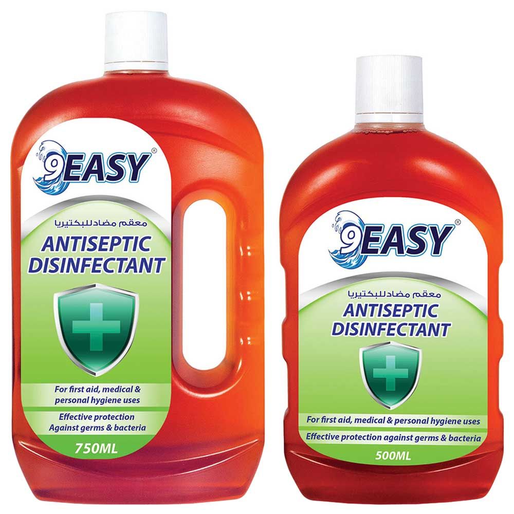 9Easy - Antiseptic Disinfectant - 500ml + 750ml