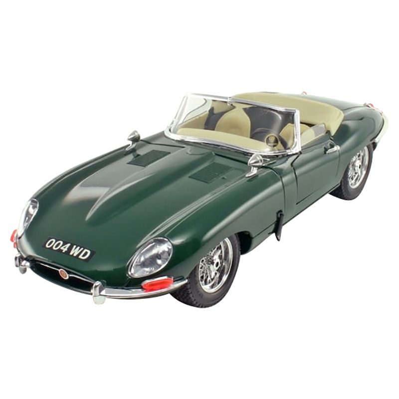 Bburago - 1/18 Jaguar E Cabrio 1961 Diecast Toy Car - Green