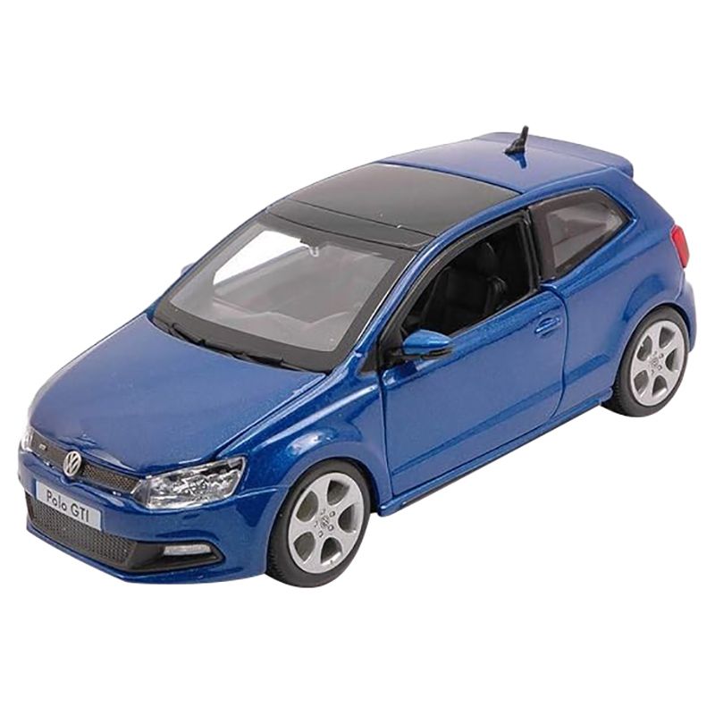 Bburago - 1/24 Volkswagen Polo GTI Mark 5 Diecast Toy Car - Blue