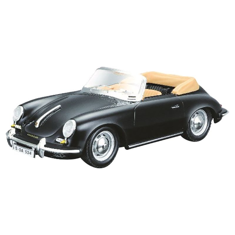 Bburago - 1/24 Porsche 356B Cabriolet 1961 Diecast Toy Car - Black