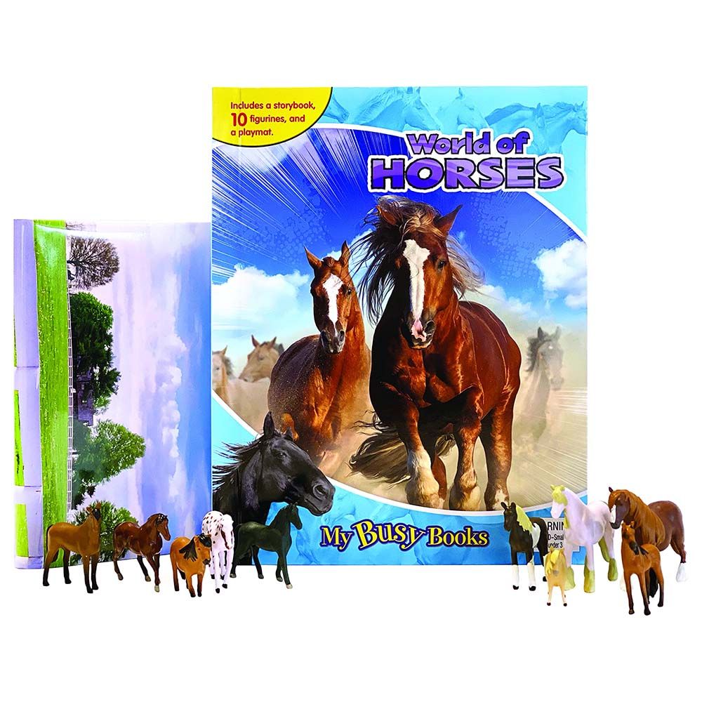 كتاب World Of Horses My Busy Books