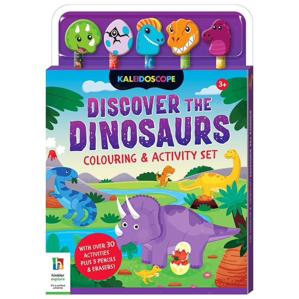 كتاب التلوين والأنشطة Discover the Dinosaurs 