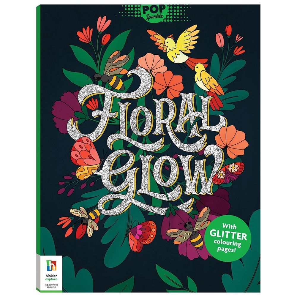 كتاب Pop Sparkle: Floral Glow Colouring Book