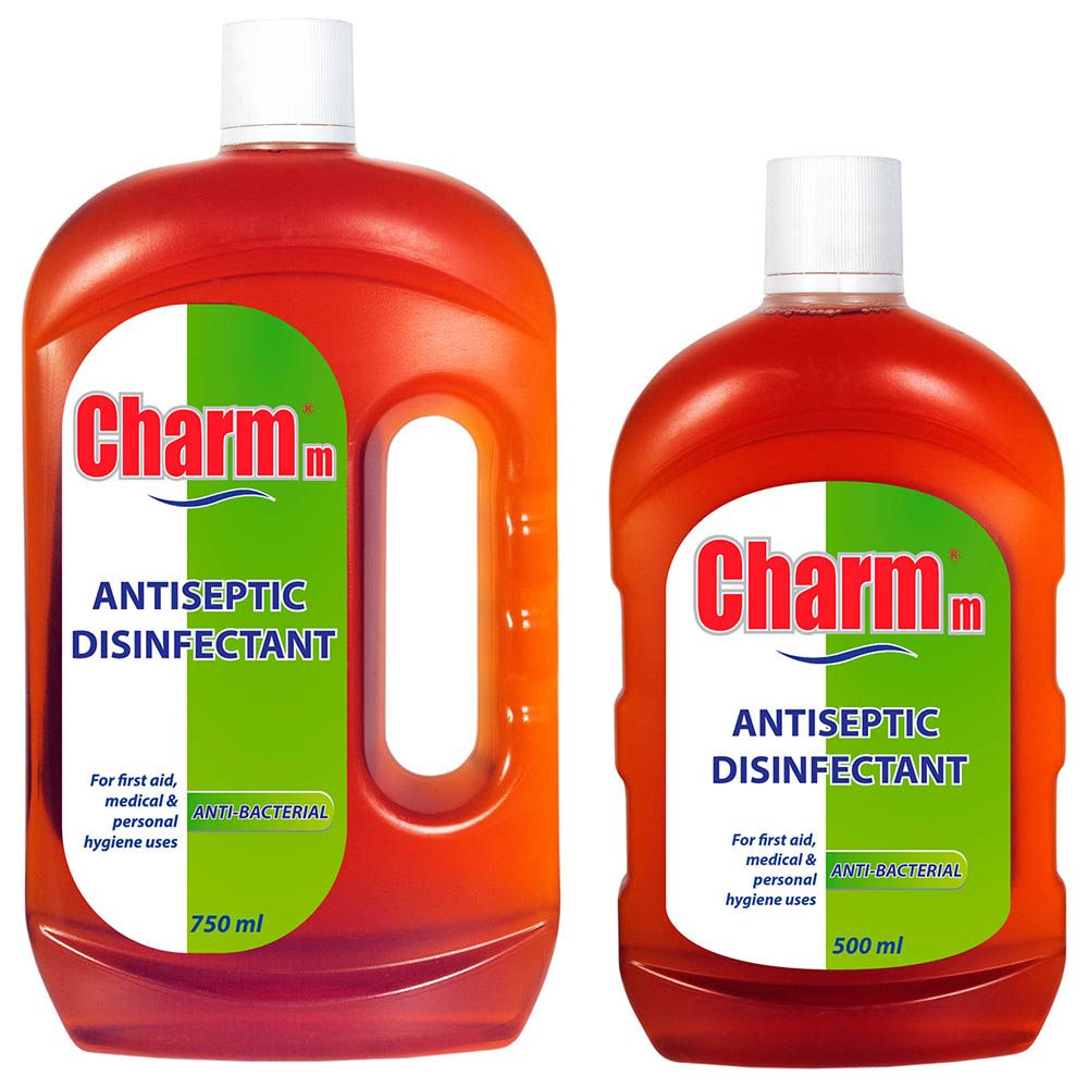 Charmm - Antiseptic Disinfectant 750ml+500ml (Offer Pack)