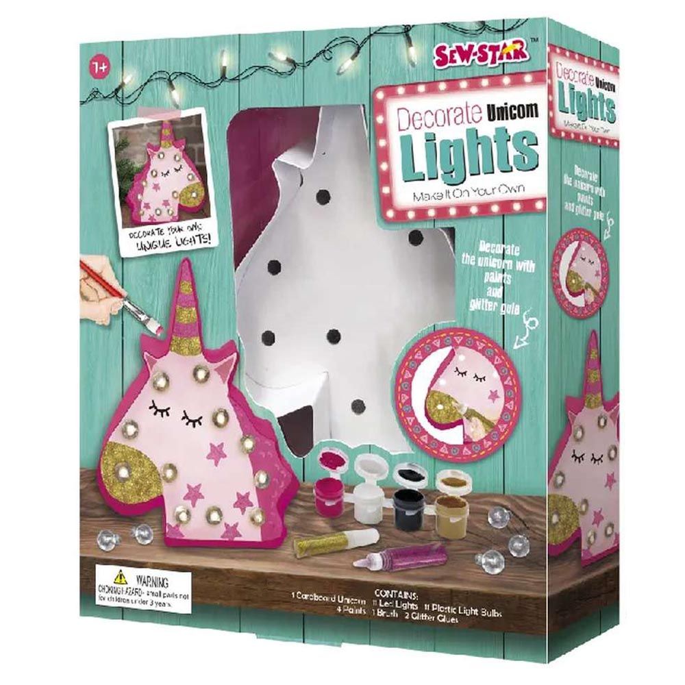 Sew Star - Decorate Your Own String Lights Unicorn LED Kit