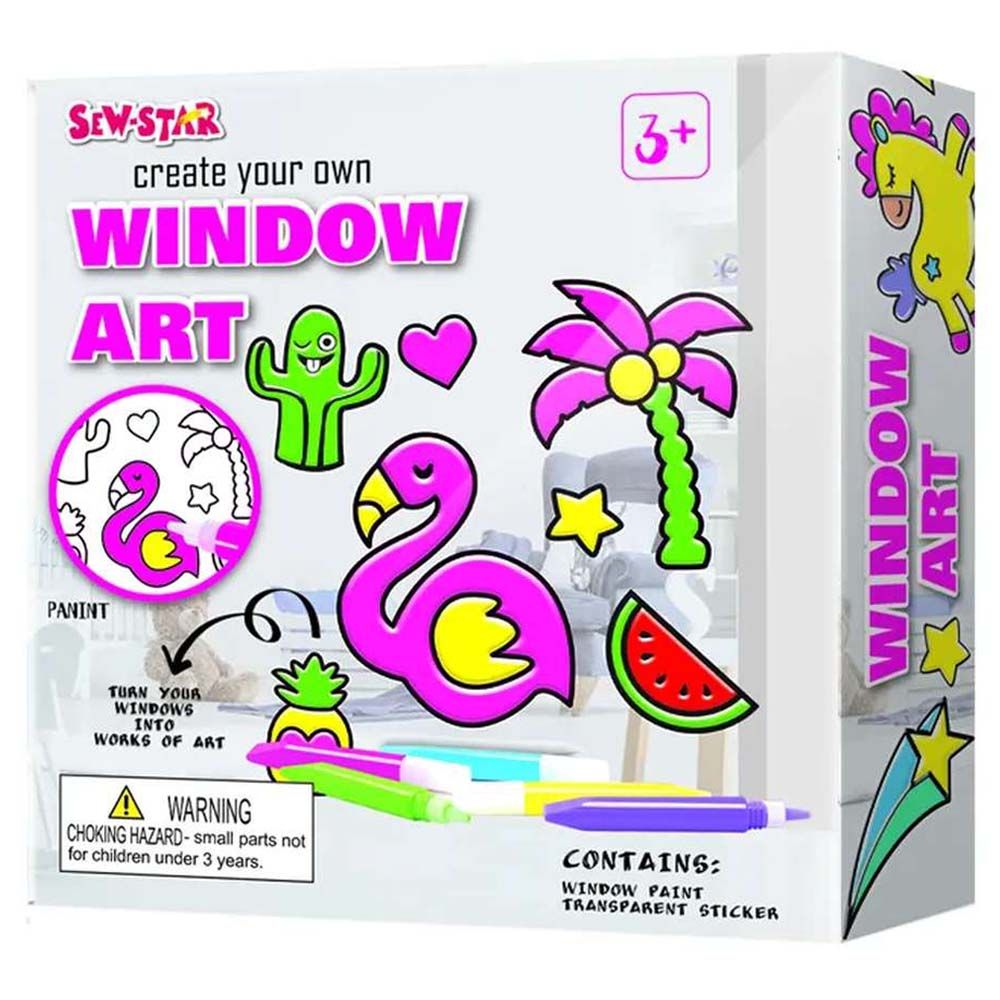 Sew Star - Window Art & Fun Paint Your Own Animal DIY Kit