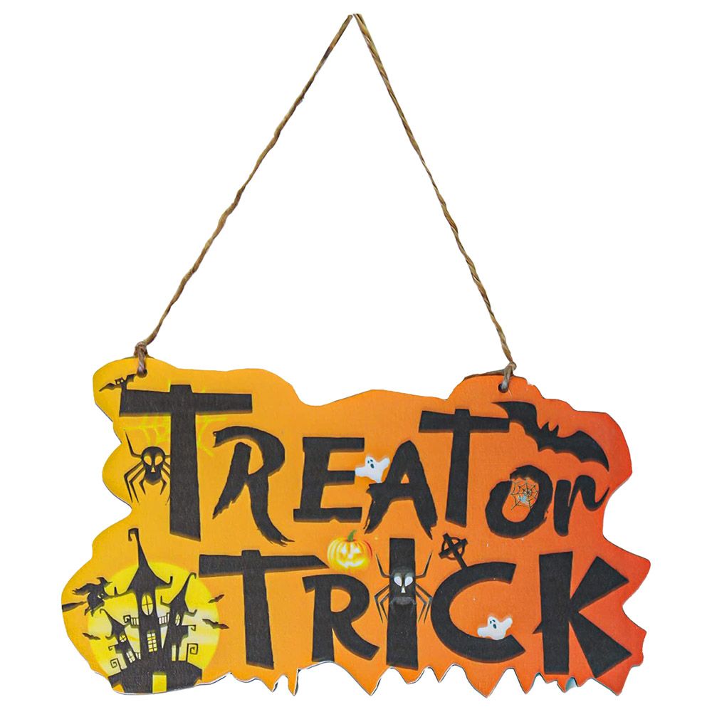 Highland - Trick Or Treat Door Banner Halloween - Yellow