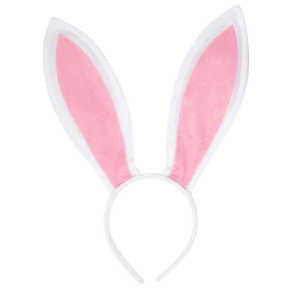 Highland - Rabbit Bunny Easter Hairband - Pink/White