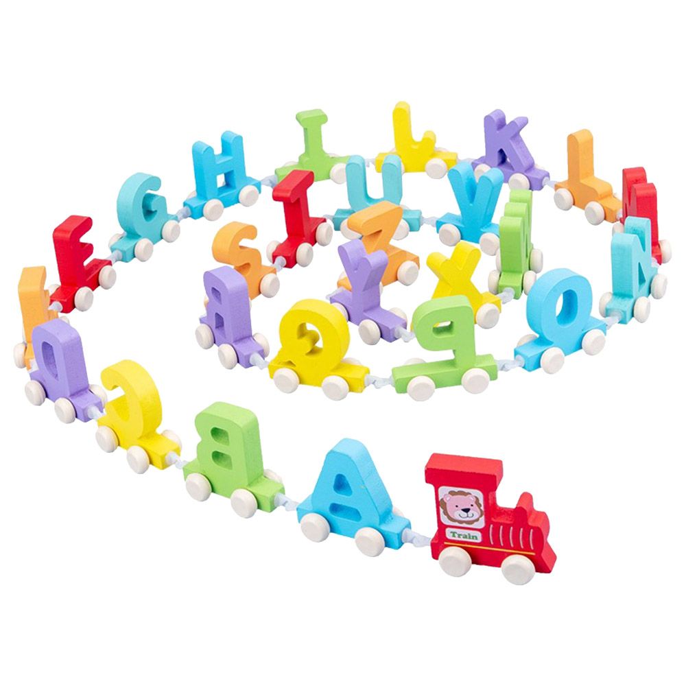 Highland - Wooden Alphabet Train Learning Toy - 27pcs