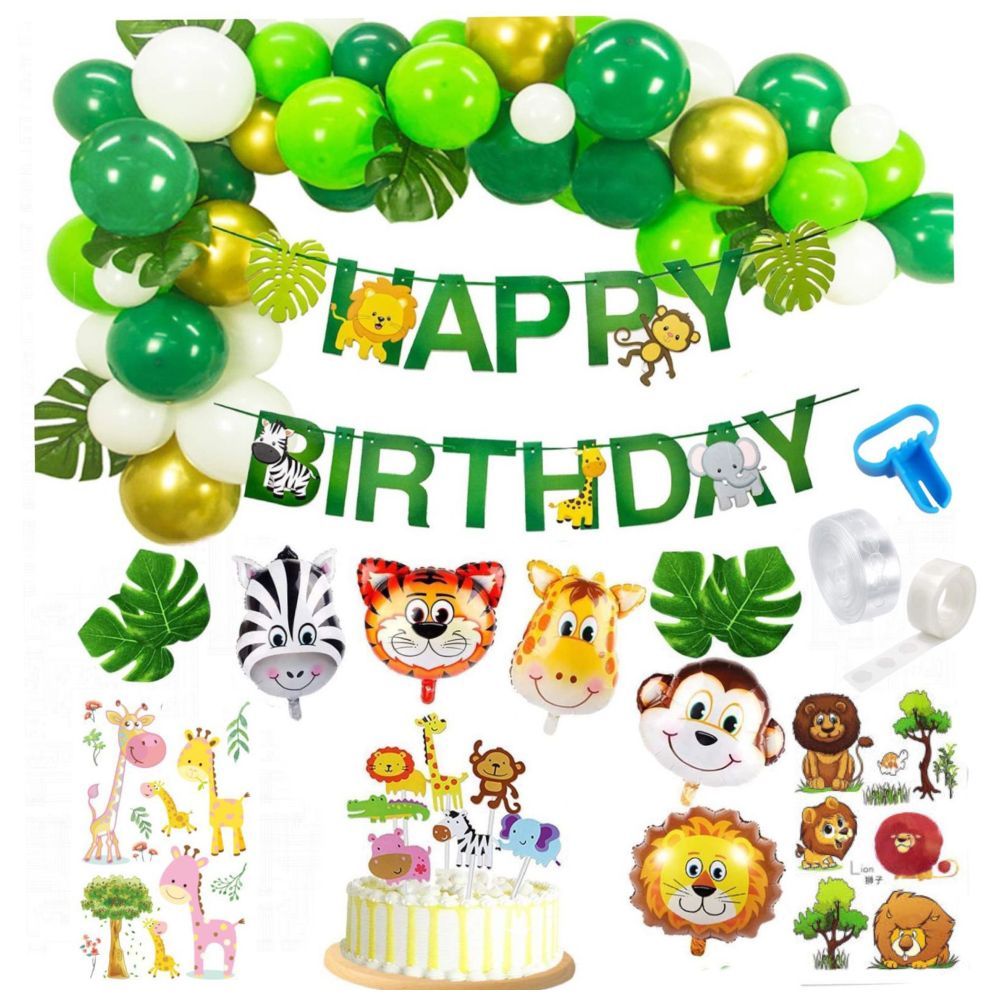 Highland - Jungle Theme Birthday Decoration Set