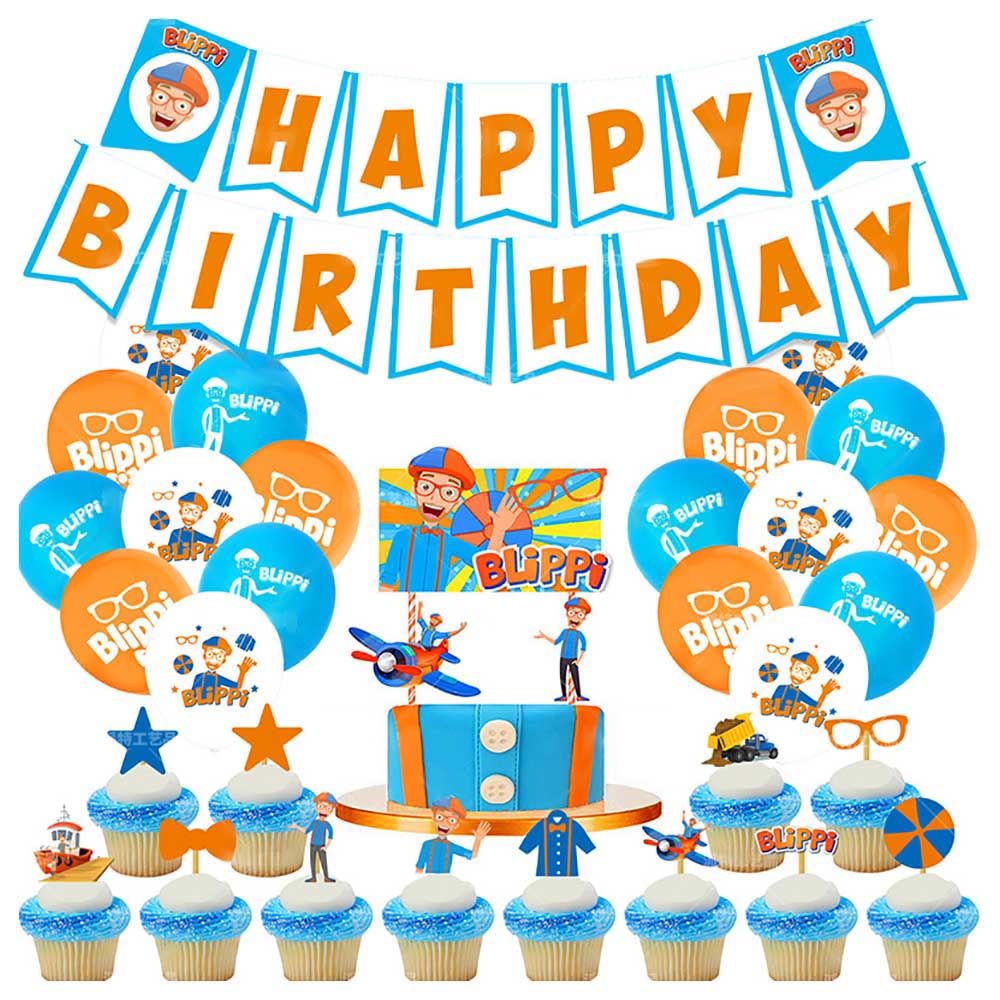 Highland - Blippi Birthday Decorations Set - 44pc