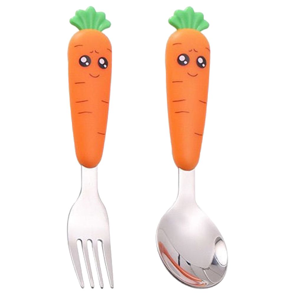 Highland - 2pc-Set Carrot Kid's Cutlery Set