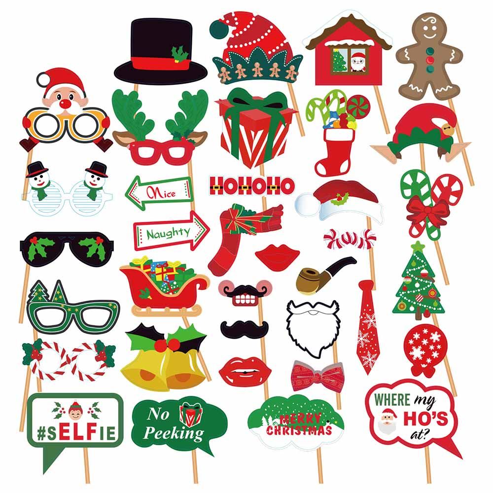 Highland - Christmas Photo Booth Props - 36pc