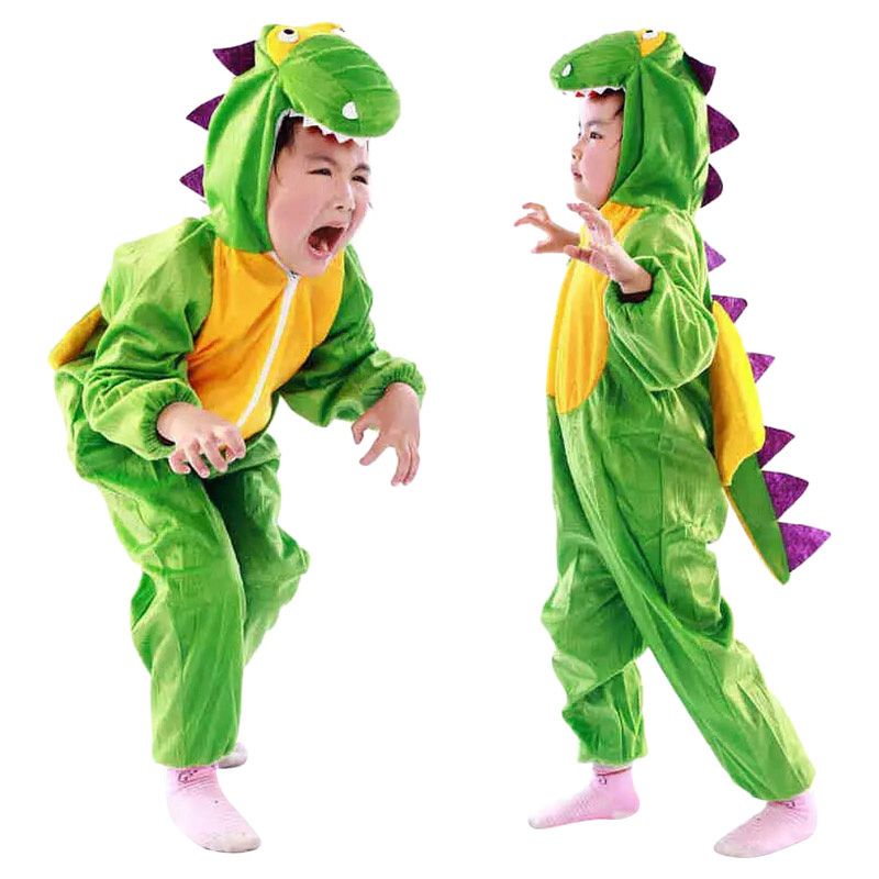 Highland - Dinosaur Animal Costume for Kids - Medium - Green