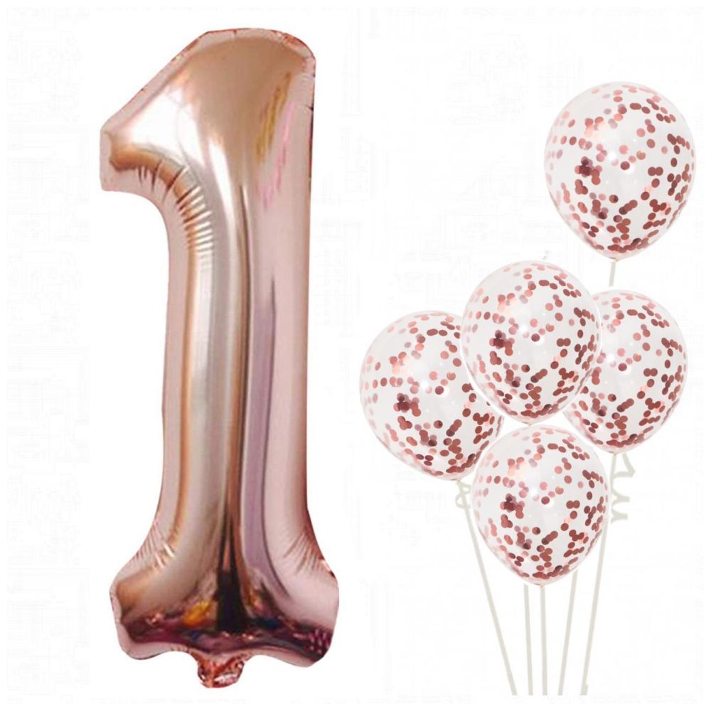 Highland - Rose Gold First Birthday Decoration set 