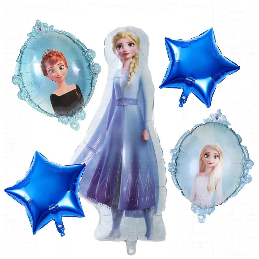 Highland - Frozen Elza Anna Foil Balloons 5pcs