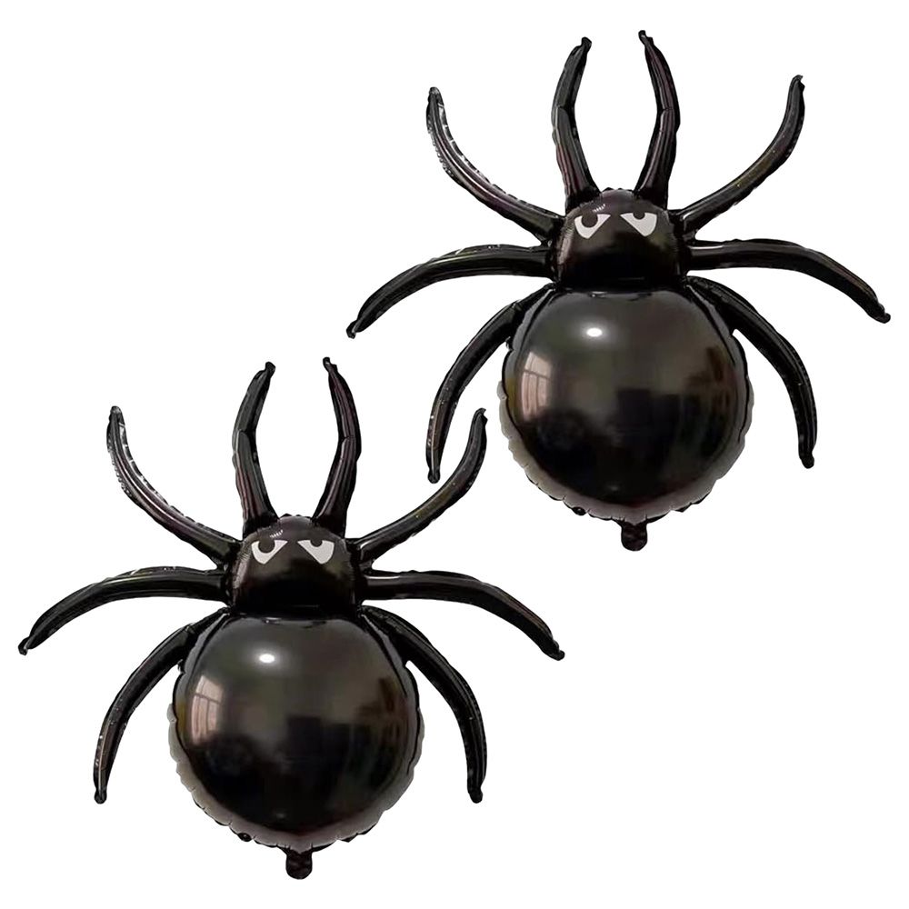 Highland - Halloween Foil Spider Balloon - Black - 2pcs