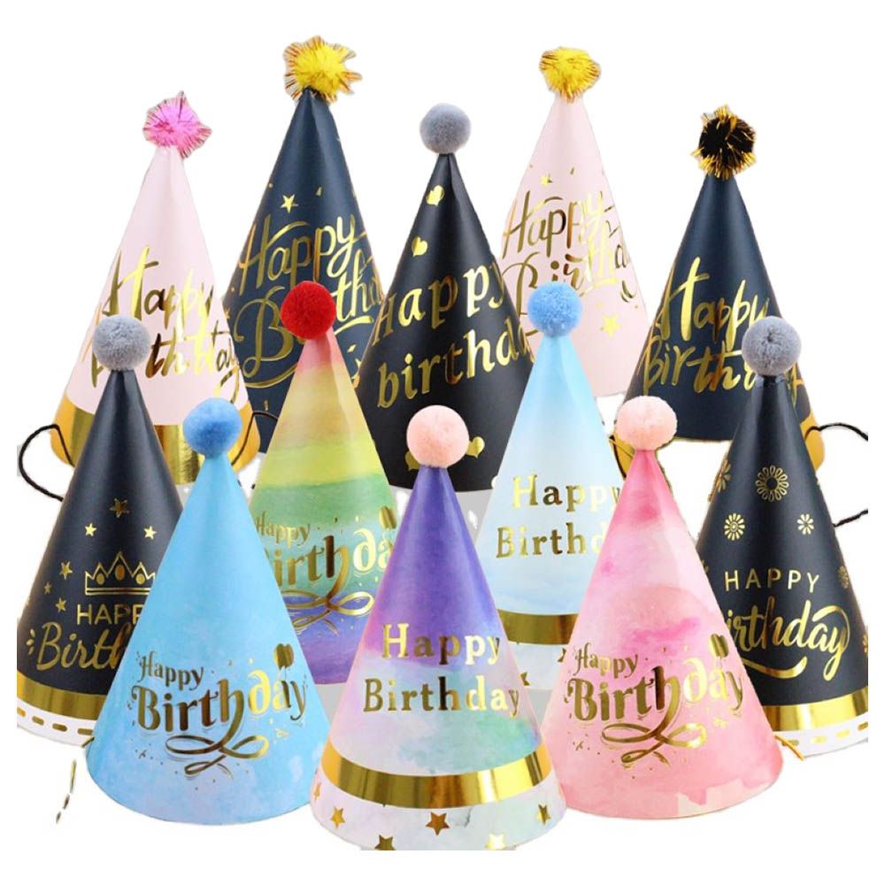 Highland - Happy Birthday Party Hat - Pack of 8