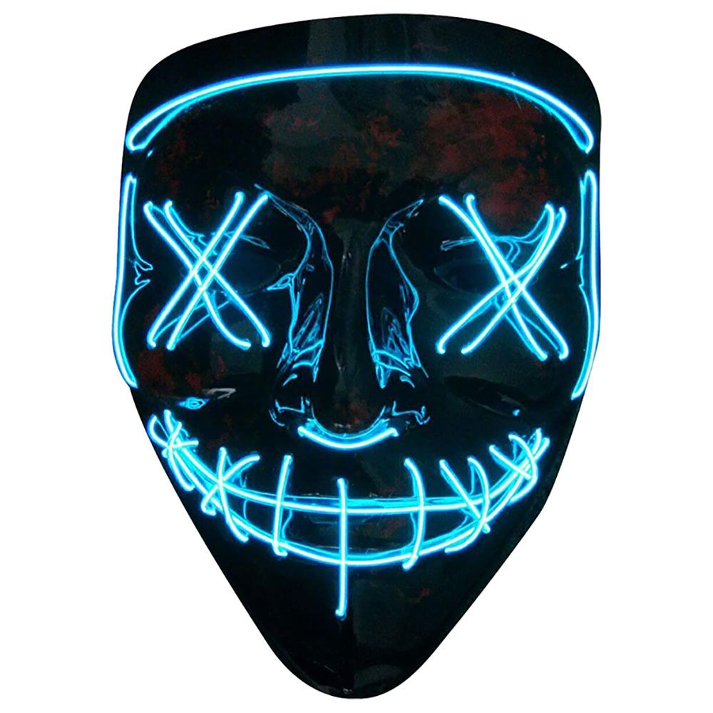 Highland Halloween LED Light Up Mask - Blue