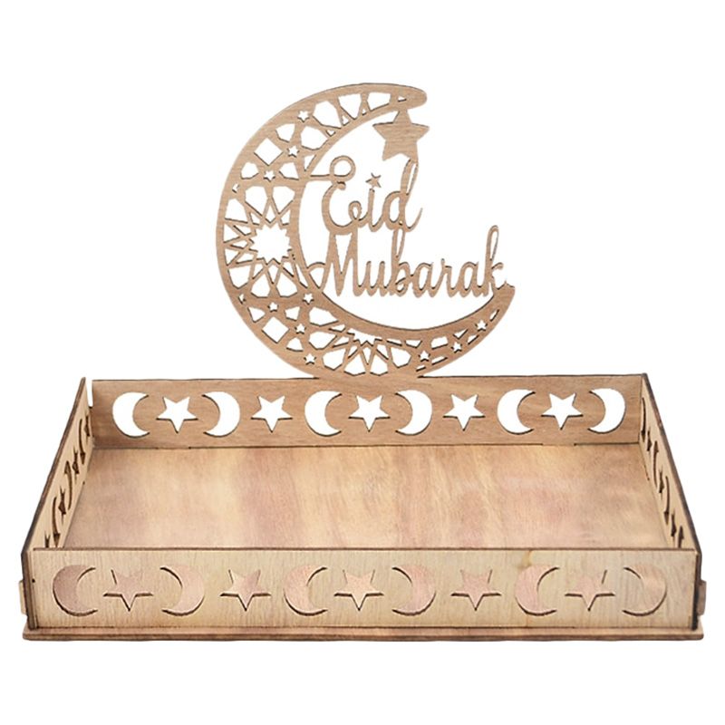 Highland - Wooden DIY Eid Mubarak Serving Tray