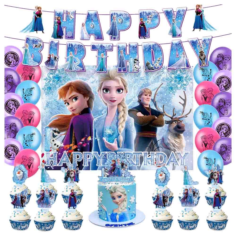 Highland - Frozen Theme Birthday Decoration Set - 37pcs 