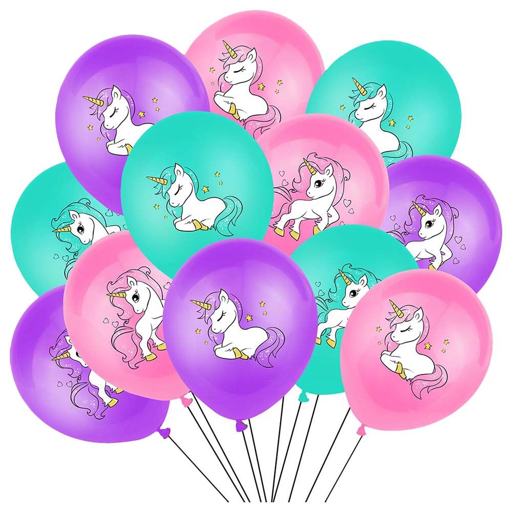 Highland - Unicorn Balloons For Party Decorations - 18pcs