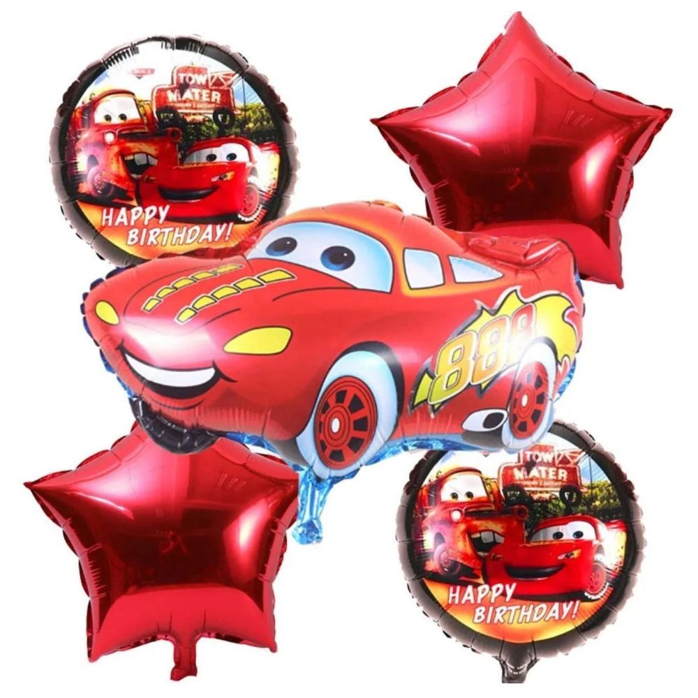 Highland - McQueen Car Foil Balloons 5pcs