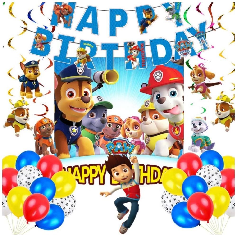 Highland - Paw Patrol theme Birthday Decoration Set