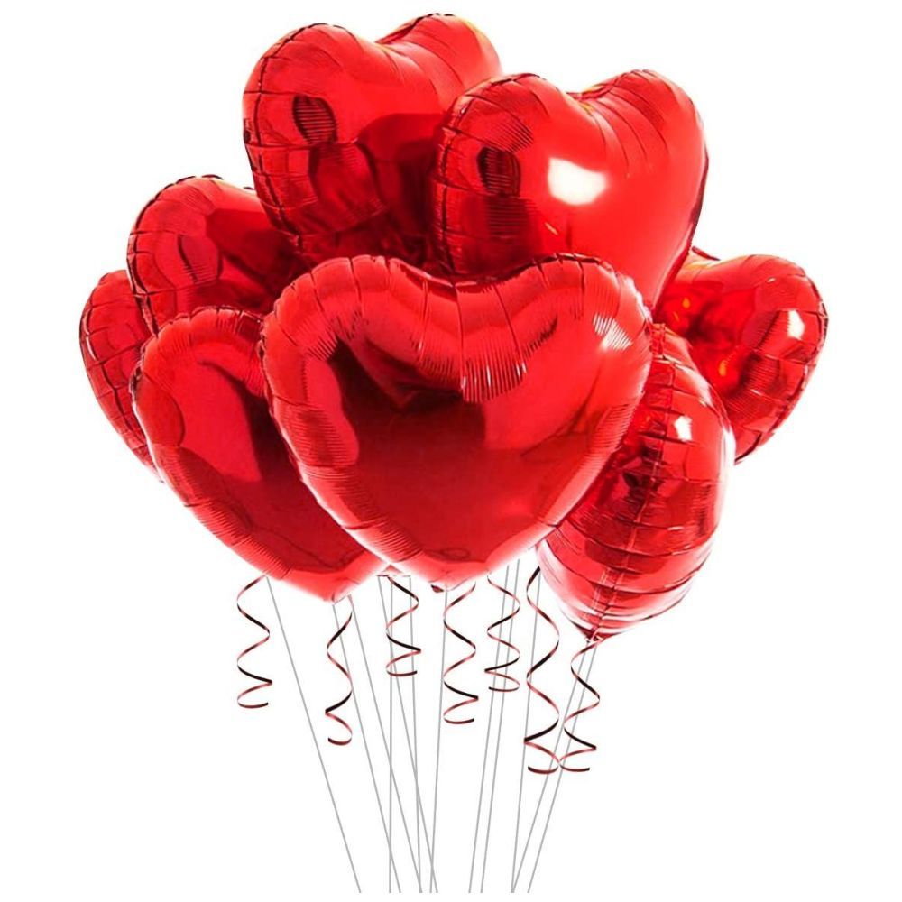 Highland - 1pcs Red Heart Foil Balloon